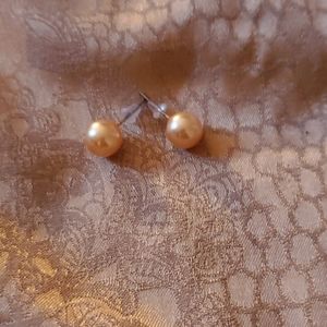 Faux Pearl Earrings